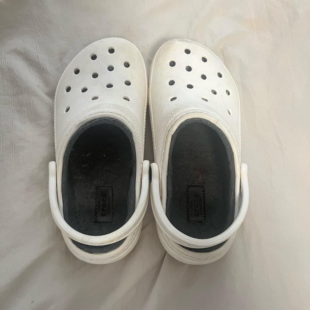 Women white crocs